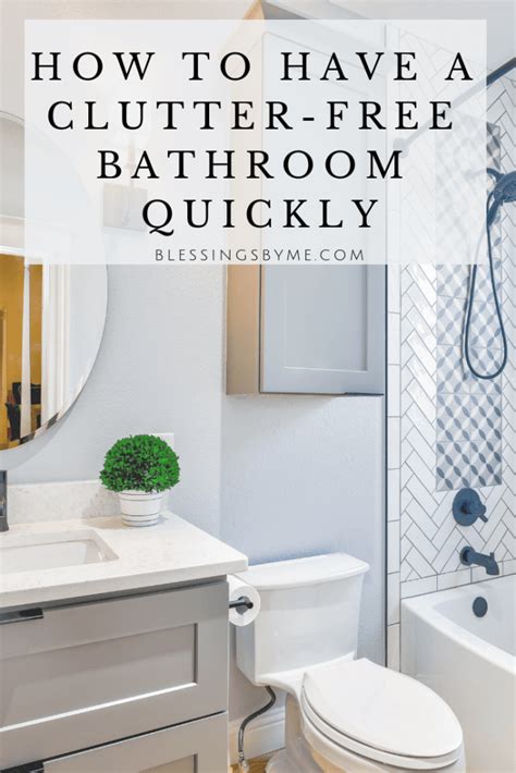 10 Bathroom Tips For Clutter Free