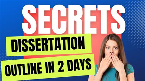 10+ Dissertation Secrets Revealed