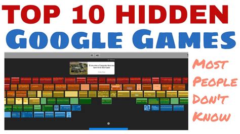 10+ Hidden Google Games For Fun