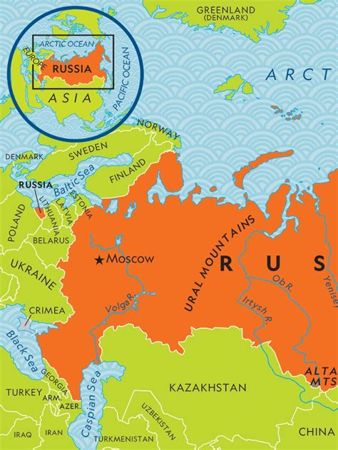 10+ Maps To Determine If Russia Is Europe Or Asia