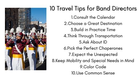 10 Travel Tips For Band Directors Insider Secrets For A Successful