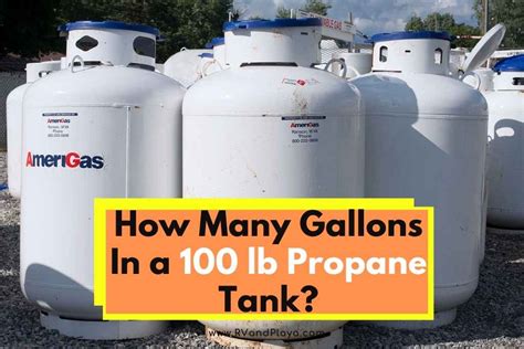 100 Pounds Of Propane Equals How Many Gallons