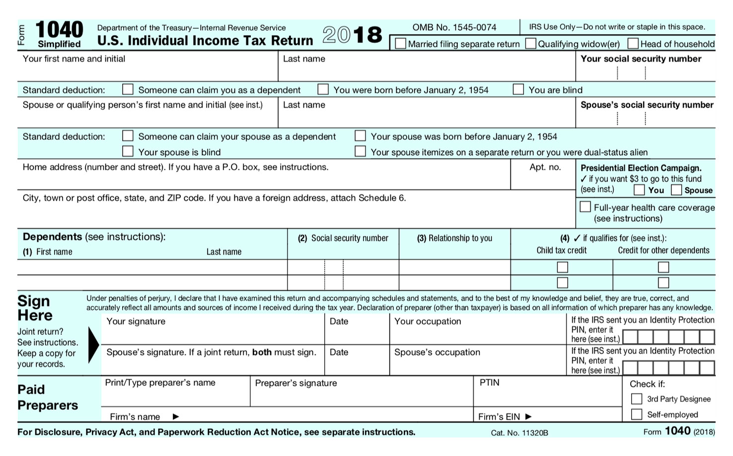 1040 Tax Form Simplified: Easy Filing