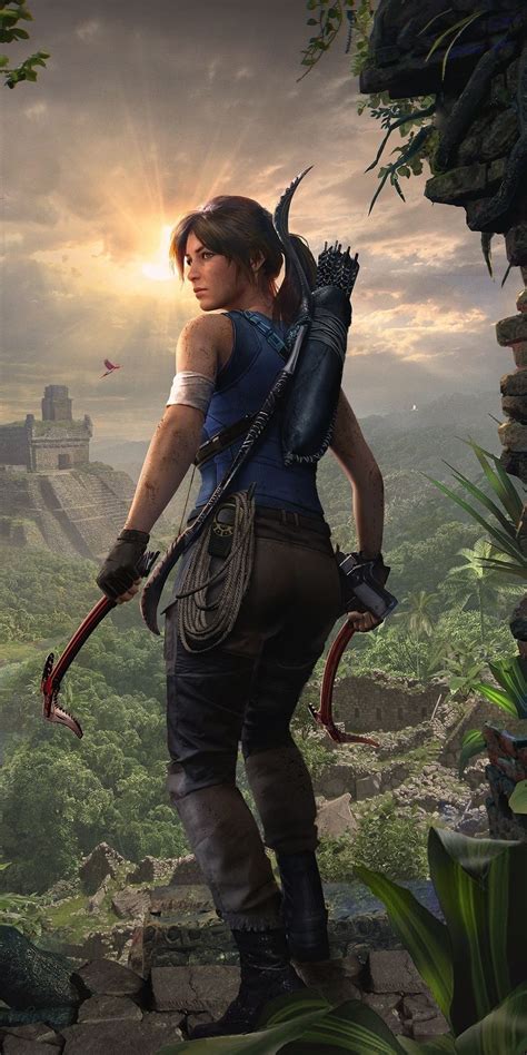 1080X2160 Explorer Video Game Lara Croft Shadow Of The Tomb Raider