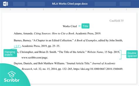 11 Mla Style Works Cited Page Essentials