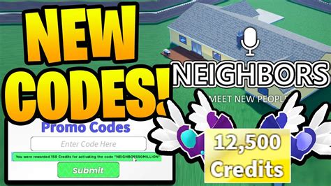 12 Neighbors Roblox Codes For Free Rewards