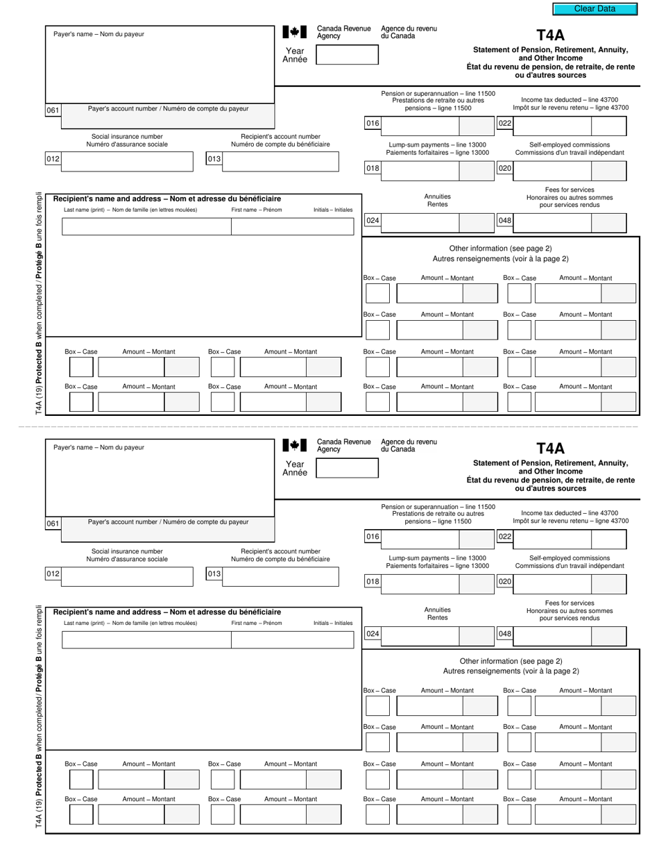 12+ T4a Forms To Simplify Taxes