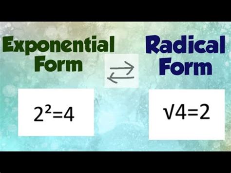 13.4 As A Radical: Convert To Radical Form