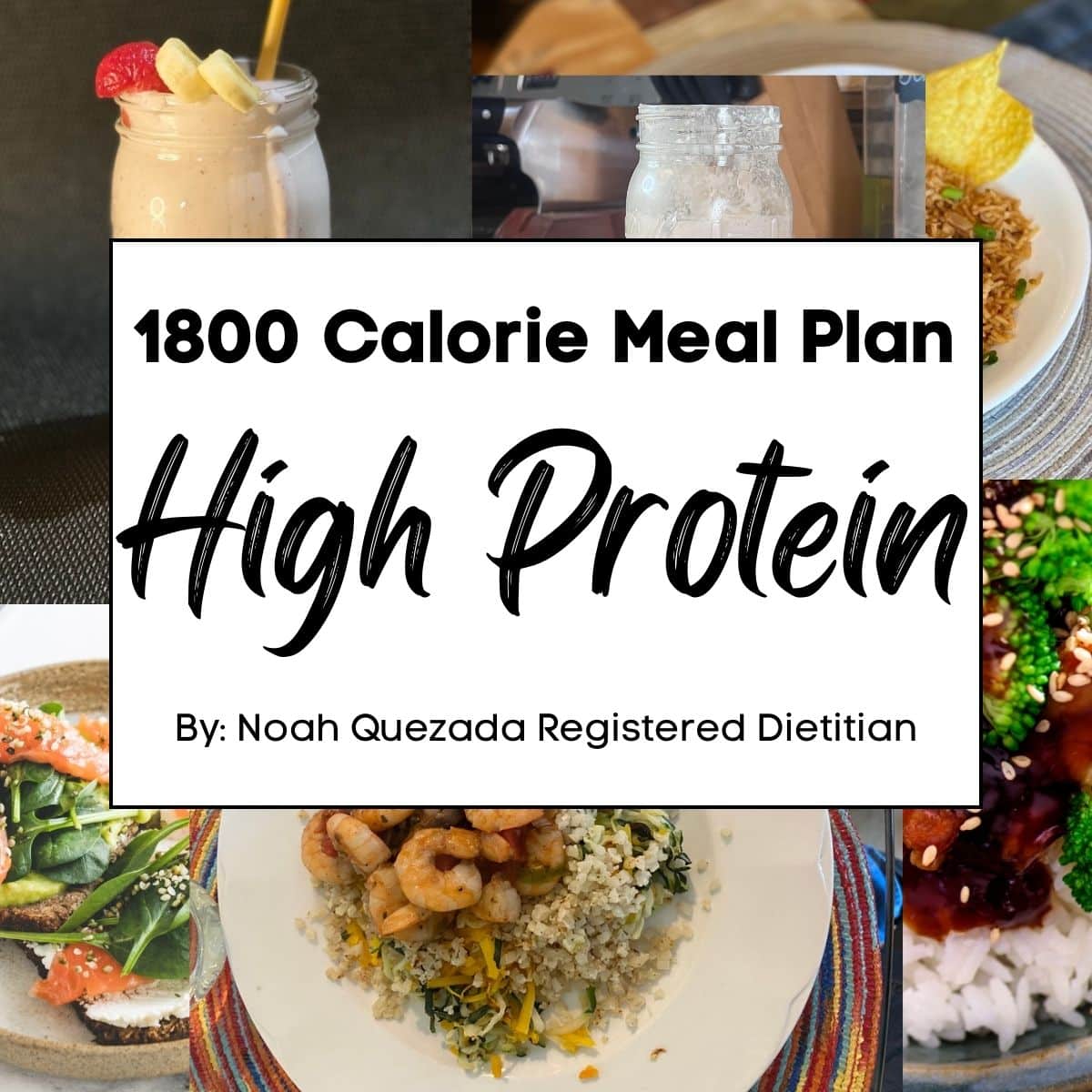 1800 Calorie Meal Plan High Protein Easy