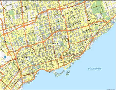 2 020 City Of Toronto Map 3D Shutterstock