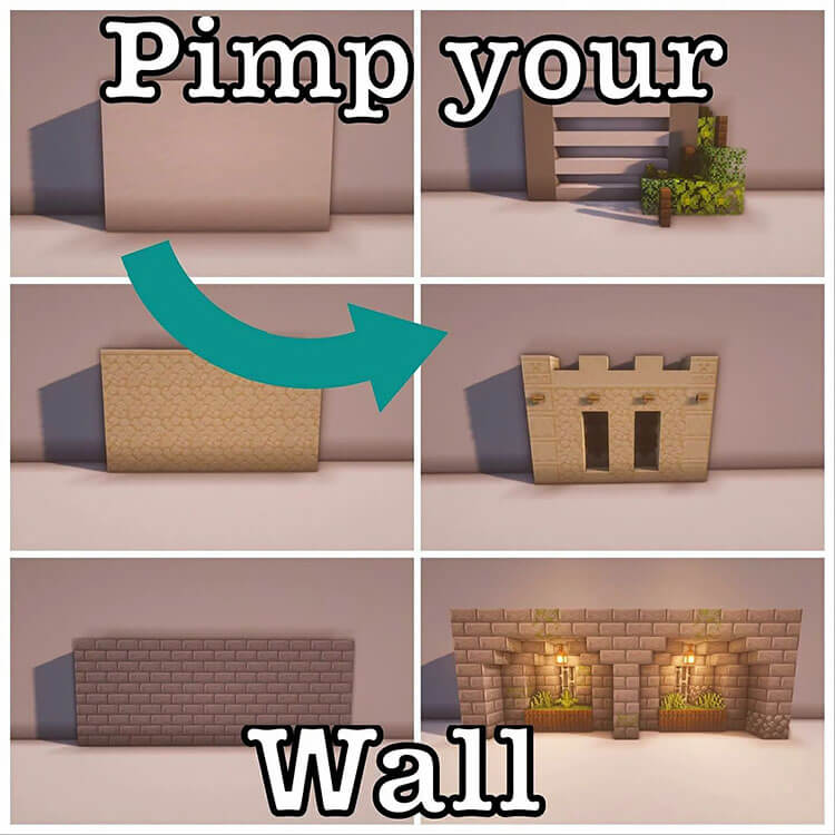 20 Amazing Minecraft Wall Design Ideas Mom S Got The Stuff