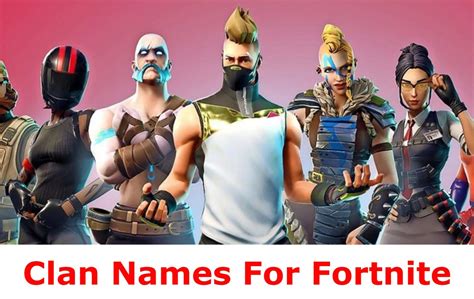 200 Best Cool Amp Sweaty Clan Names For Fortnite In 2023