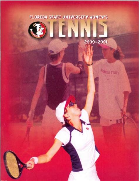 2000 01 Fsu Women S Tennis Media Guide