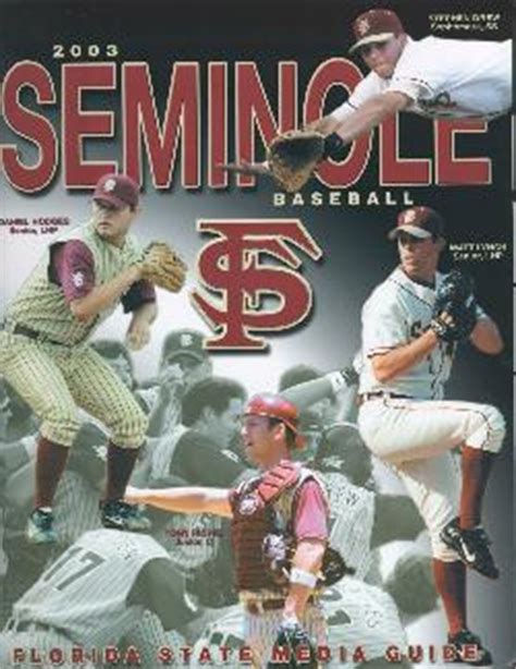 2003 Fsu Baseball Media Guide