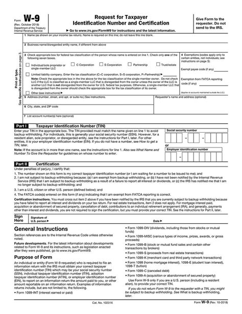 2017 W9 Form Fill Out Printable Pdf Forms Online