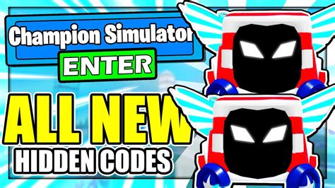 2021 Roblox Champion Simulator Codes All New Secret Op Codes