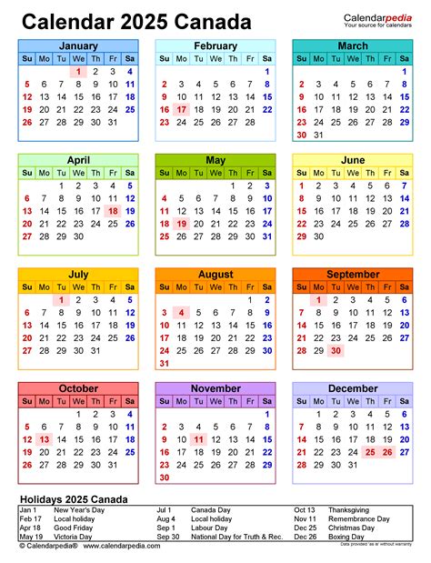 2025 Holiday Calendar In Canada Pdf Yolanda J Mowry