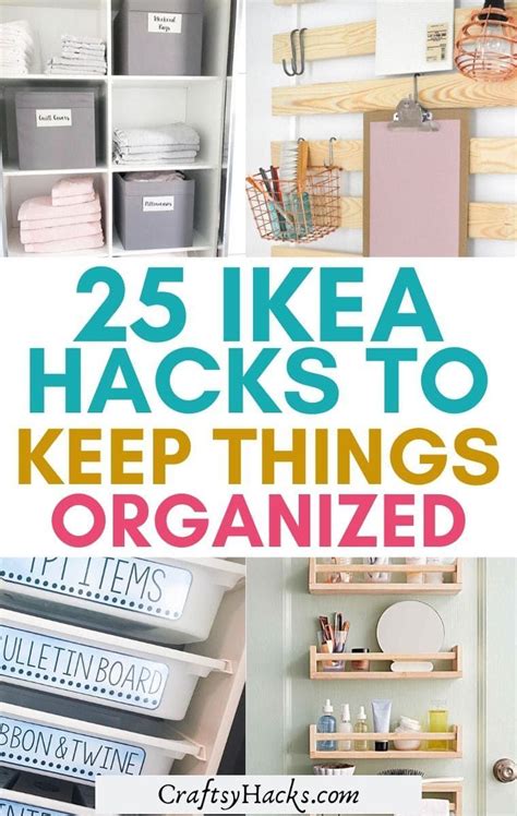 25 Ikea Hacks To Keep Things Organized Artofit