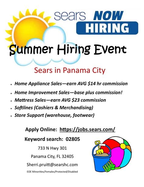 2805 Summer Jobs Flyer 1 Panama City Mall