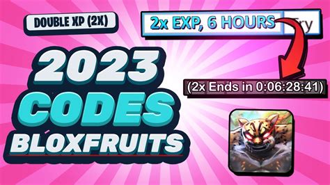 2X Xp Codes Blox Fruits 2024 Youtube Nissy Lizabeth