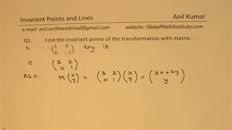 3 Invariants Of Matrices