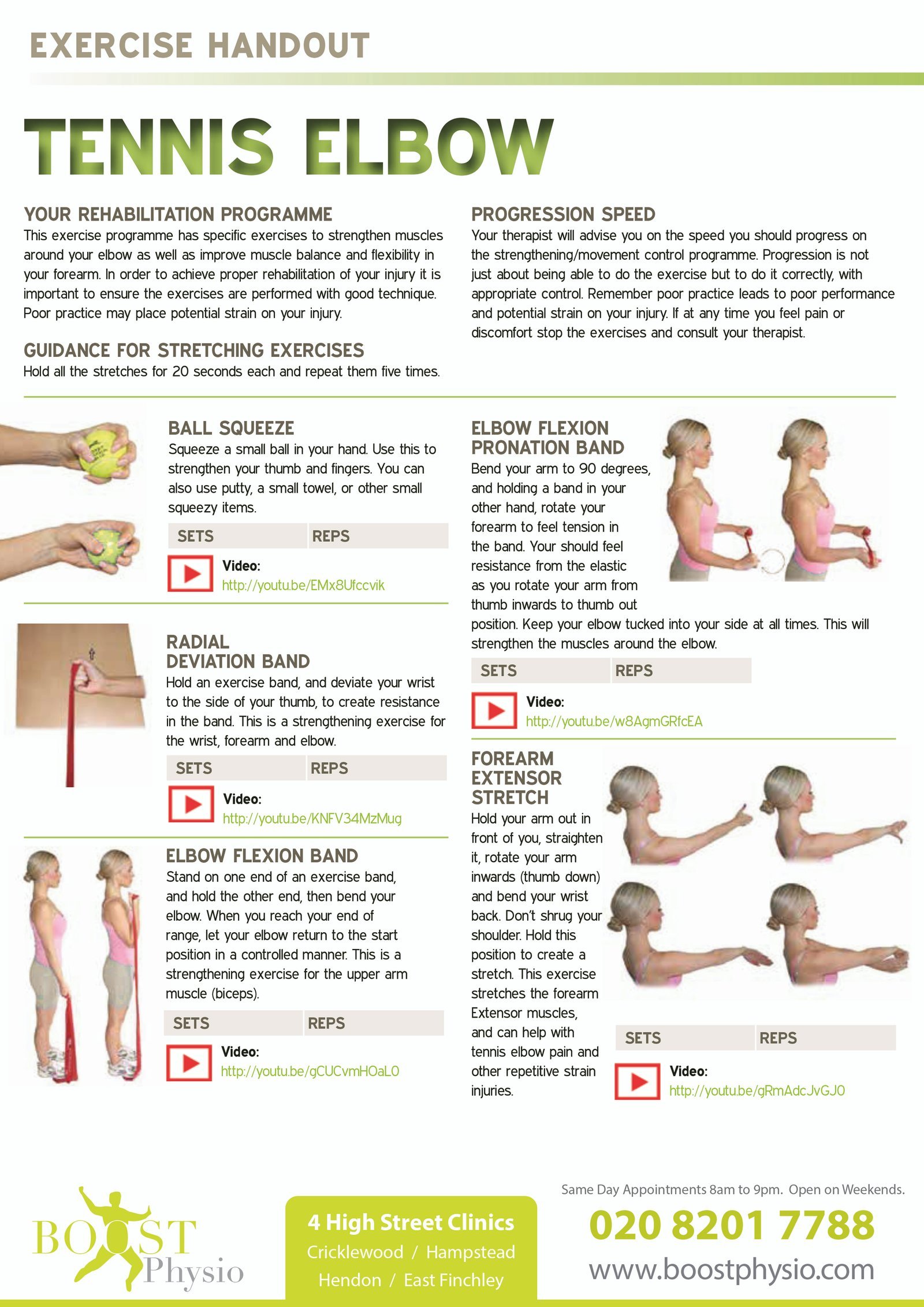 3 Tennis Elbow Exercises