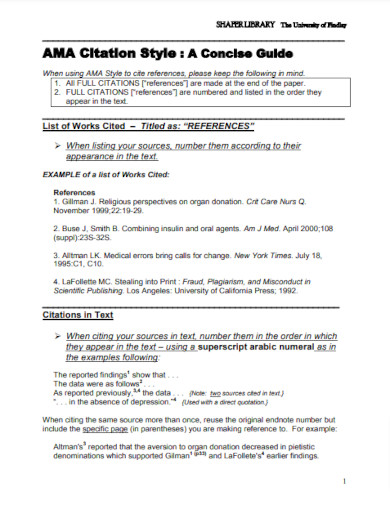 34 Ama Citation Format Example Pdf Examples