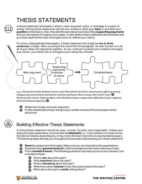 45 Perfect Thesis Statement Templates Examples Templatelab