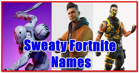 450 Sweaty Fortnite Names 2024 Gameinstants