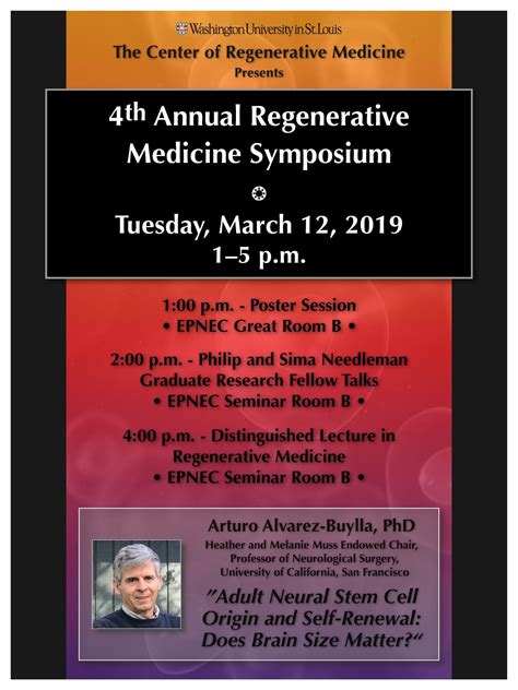 4Th Annual Regenerative Medicine Symposium Center Of Regenerative