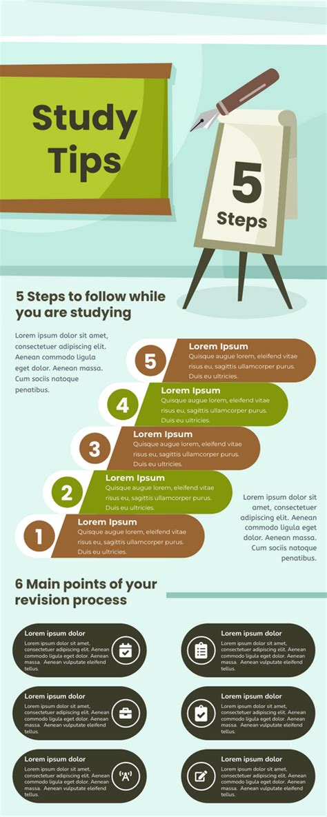 5 Effective Study Tips Infograph