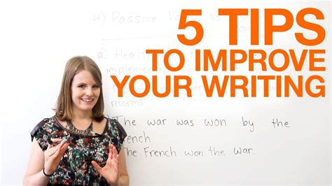 5 Tips To Improve Your Writing Youtube