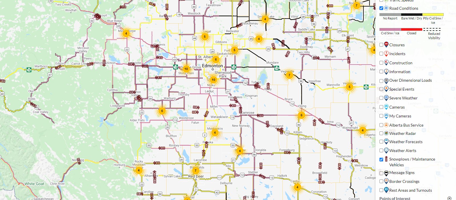 511 Road Report Alberta