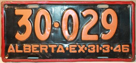 6 Nova Scotia Alberta British Columbia Canada License Plate Lot All