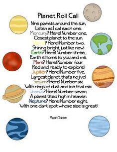 8 Planets Poem A Great Way For Kids To Learn The Order Of The Planets