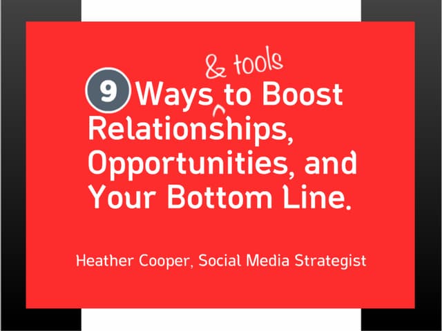 9 Ways To Boost Relationships Opportunities And Your Bottom Line