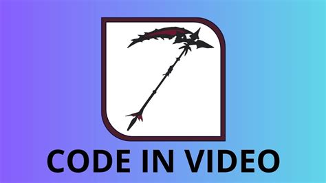 A Code For One Use Of Scythe In This Video Youtube