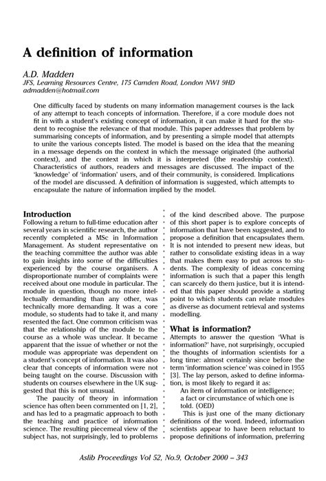 A Definition Of Information Pdf