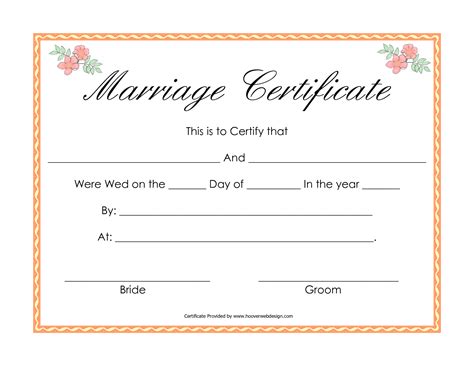 A Marriage Certificate