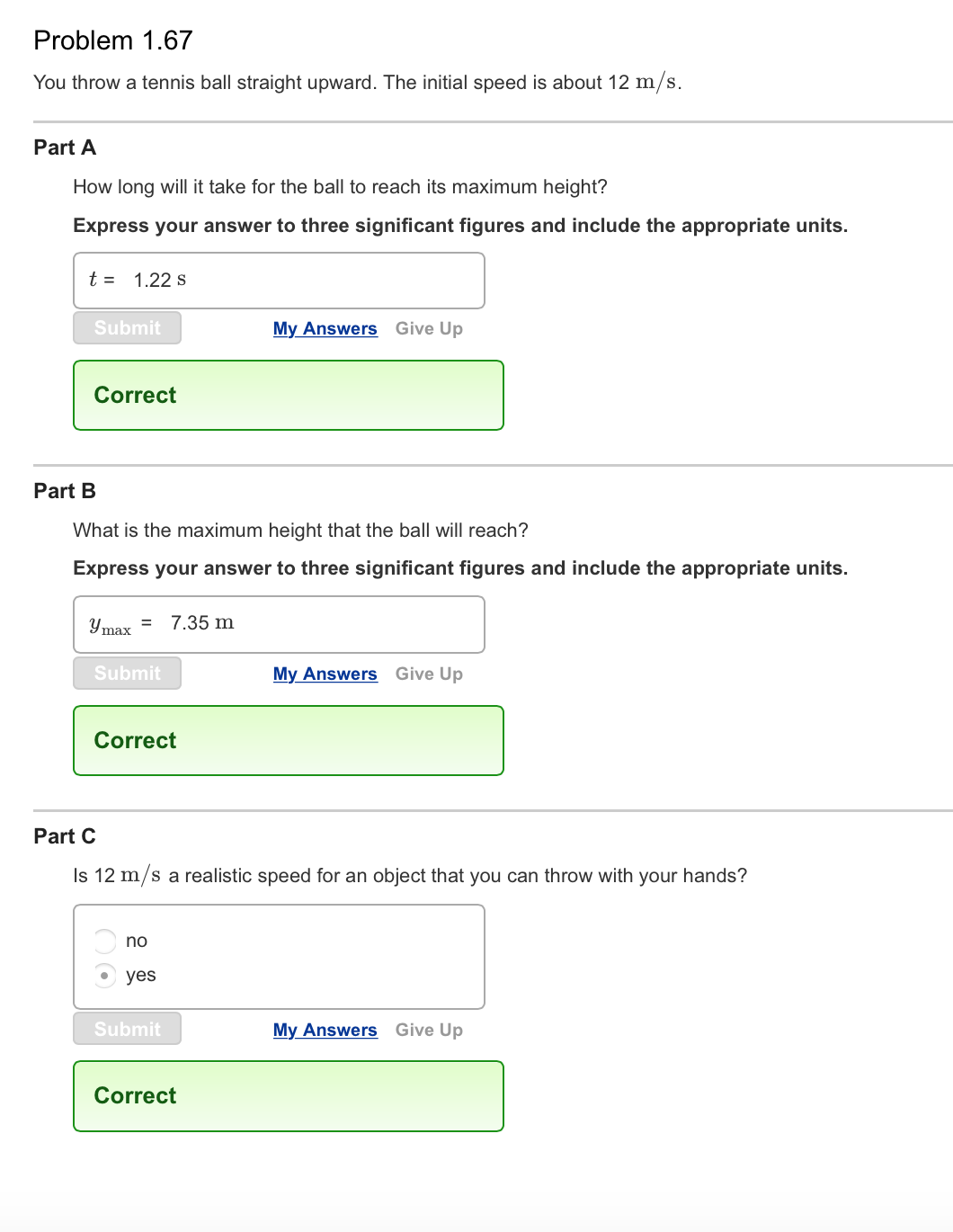 A Screenshot From Mastering Physics Download Scientific Diagram