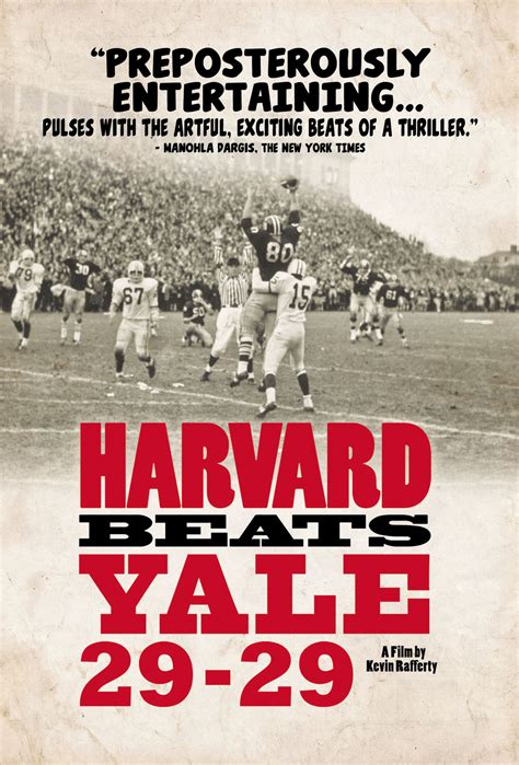 A Toss Back In Time Harvard Beats Yale 29 29