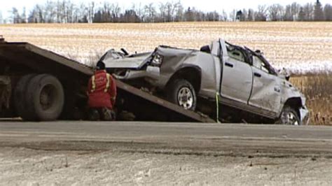 Accident In Alberta Highway