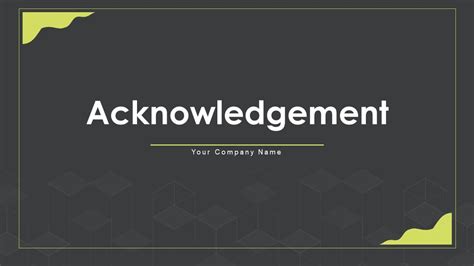 Acknowledgement Powerpoint Template Ppt Templates