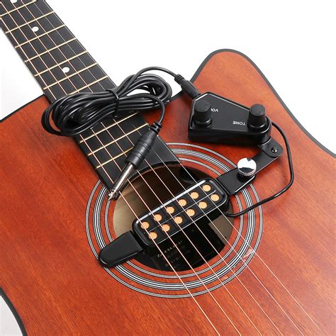 Acoustic Guitar Soundhole Pickup Transducer 12 Hole Pickup 1 4