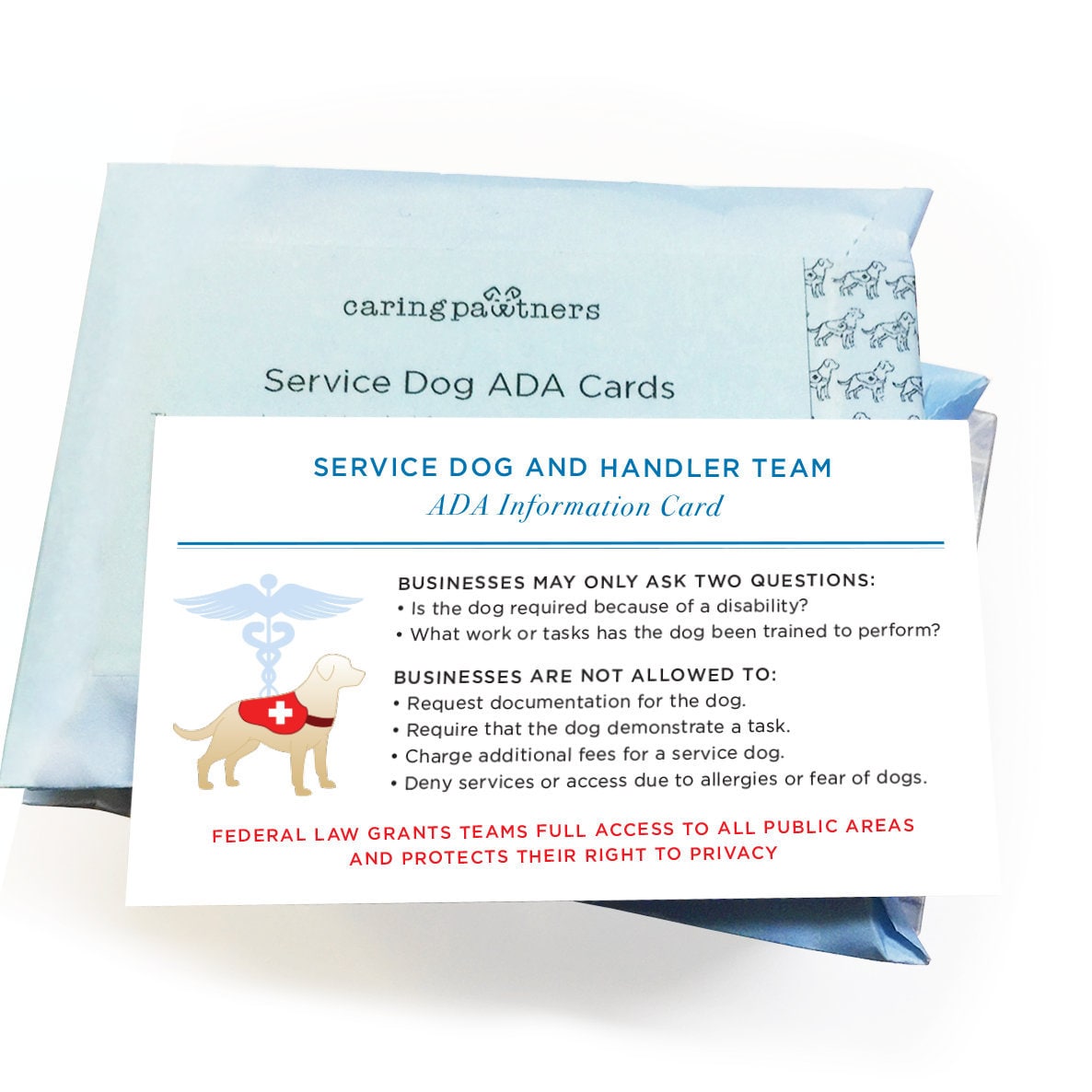 Ada Law Cards For Service Dogs By Theextraspoon On Etsy