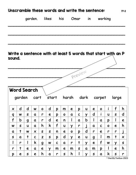 Additional Literacy Strands Aligning With Ufli 77 83 With Decodable