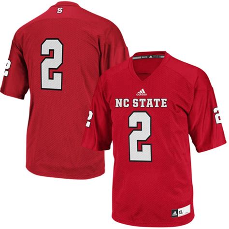 Adidas No 2 Nc State Wolfpack Red Replica Football Jersey