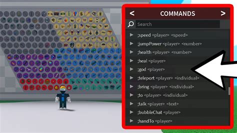 Admin Gear Commands Roblox List