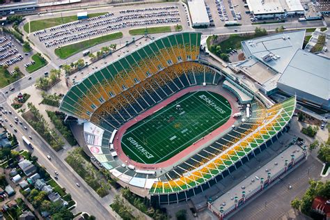 Aerial Photo Commonwealth Stadium Edmonton