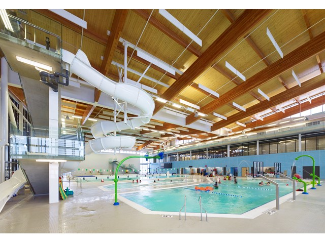 Aerial Photo The Meadows Community Recreation Centre